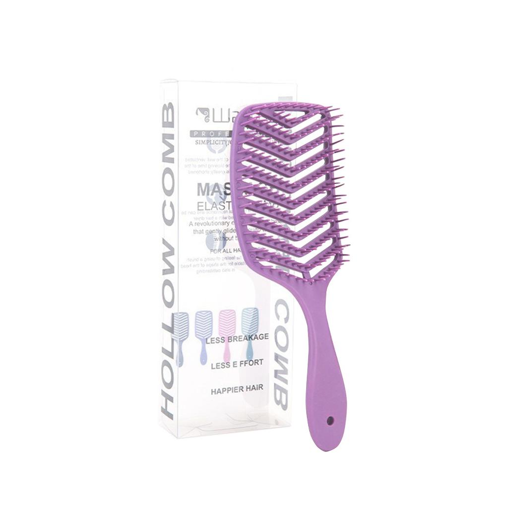 Hollow V-shaped Massage Comb Styling Large Curved Comb Massage Scalp Head Comb Rib Comb Breathable Comb