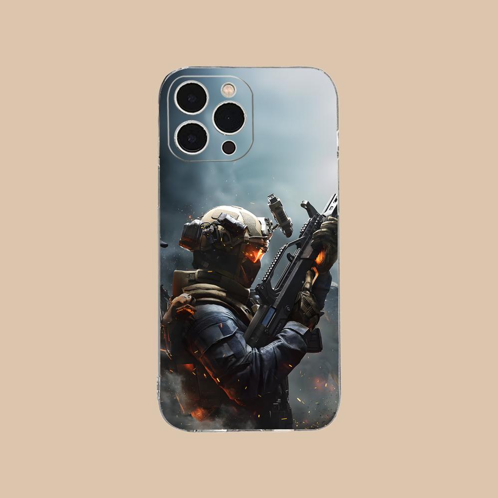 Игровой прозрачный ТПУ чехол для мобильного телефона Delta Force для iPhone 17 16 15 14 13 12 11 X XR XS Air Pro Max Plus Mini Цветная крышка