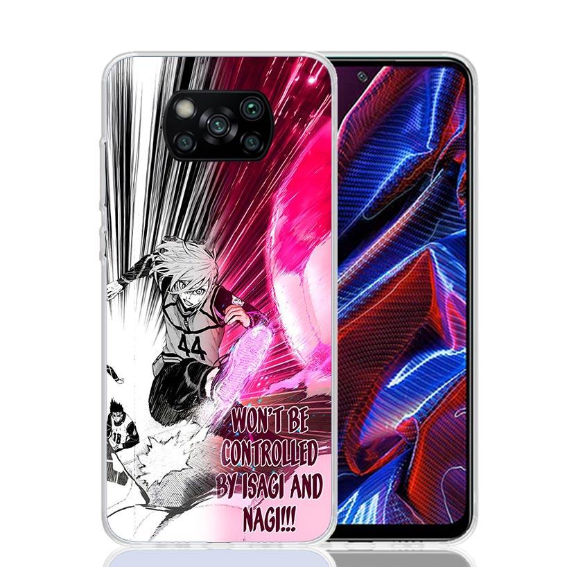 Чехол для телефона Blue Lock Football Anime для Xiaomi Poco X7 X6 X5 Pro F7 Ultra Redmi 15C 15 13 13C 12 12C 10 10A 10C 9 9A 9C 9T