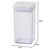 CAINZ Large 1240ml Storage Container with One-Touch Opening and Closing, Wide Mouth, Stackable, for Food, Kitchen Supplies, and Storage