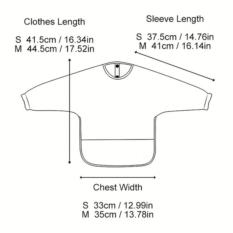 Solid Color Baby Bibs with Long Sleeves Waterproof Children's Feeding Apron Bib for Boys Girls Easy Clean Toddler Art Smocks