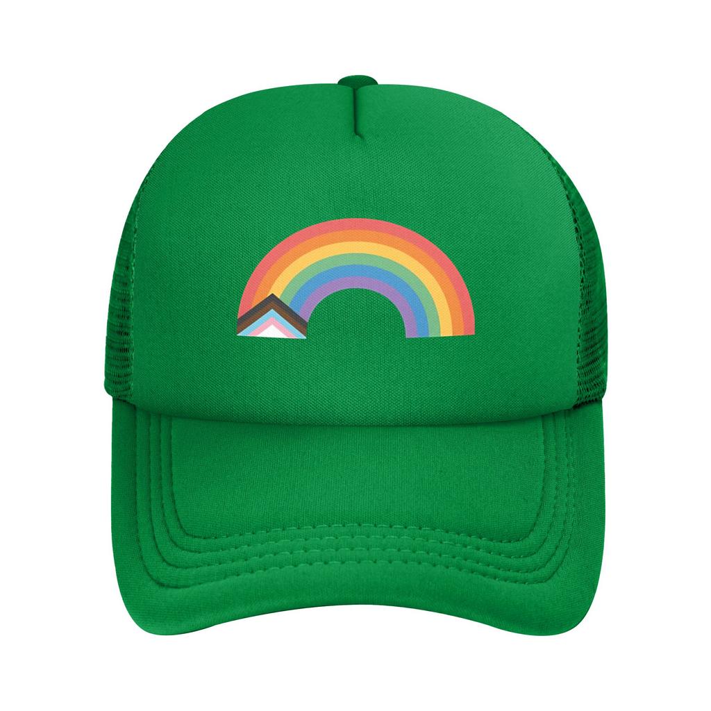 Love is Love LGBT Pride Trucker Caps Adult Fashion Mesh Baseball Caps Polyester Breathable Dad Hat
