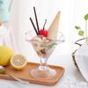 Summer Ice Cream Cup Clear Thick Dessert Bowls for Sundae Fruit Pudding Milkshakes Reusable Snacks Condiments Container for Home Party
