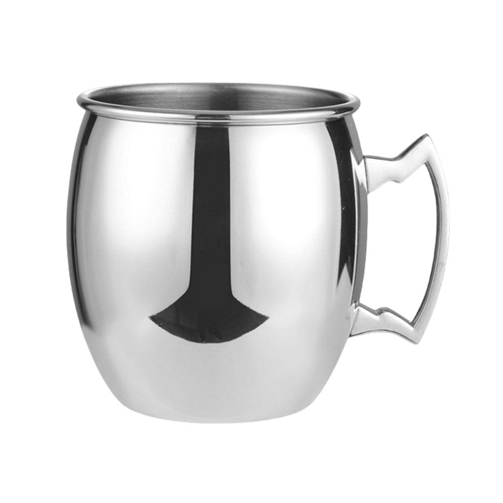 Moscow Mule Mug with Handle Bar Drinkware Copper Plated Cocktail Mug for Cold Drinks Beer Wine Bars Parties Gifts