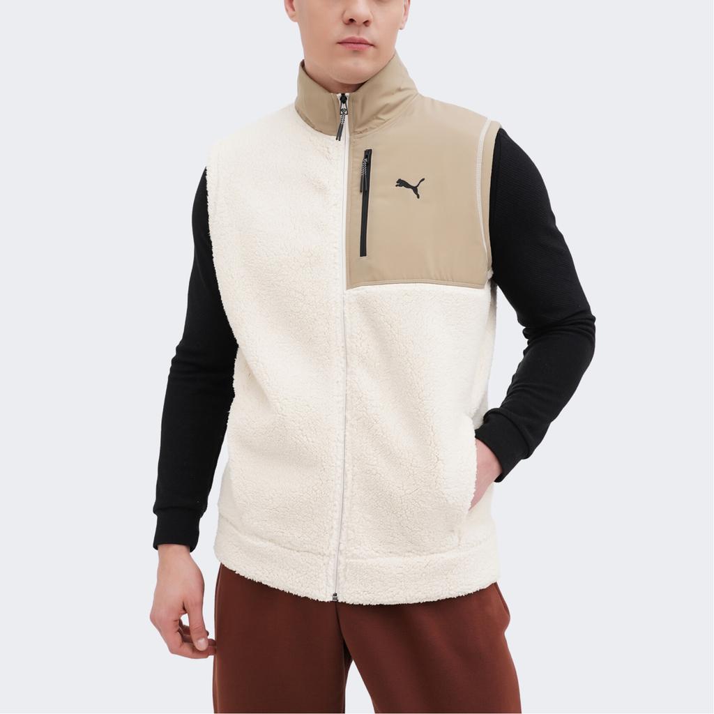 Puma Открытая дорога Зимний Удобный Модный Повседневный Трендовый Жилет Мужской жилет Белый 681999-87