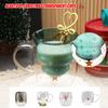 Christmas Thick Transparent Water Cup - Double-layer Vintage Glassware Christmas Water-saving Cup - Suitable For Home, , And As A Gift