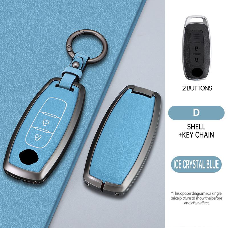 3 4 Buttons Zinc Alloy Car Shell for Nissan X-trail T33 Qashqai J12 Teana Altima Ariya 2022 2023 Key Case Cover Holder Keychain