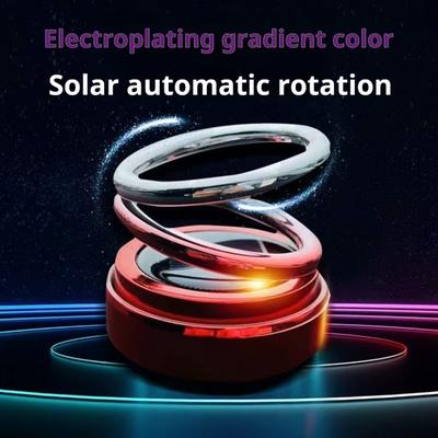 Автомобильный парфюм на солнечной энергии, ароматерапевтический диффузор, вращающийся на 360 градусов, освежитель воздуха, украшение приборной панели салона автомобиля