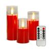 3Pcs Flameless Candle LED Night Lamp with Remote Control Flickering Flame Effect Battery Operated Candles Party Decorations