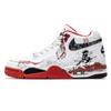 Nike Flight Legacy Dragon Spirit Abrasion Resistant Abrasion Resistant Mid top Vintage Basketball Shoes Men's Red White BQ4212-100(Team1592-)