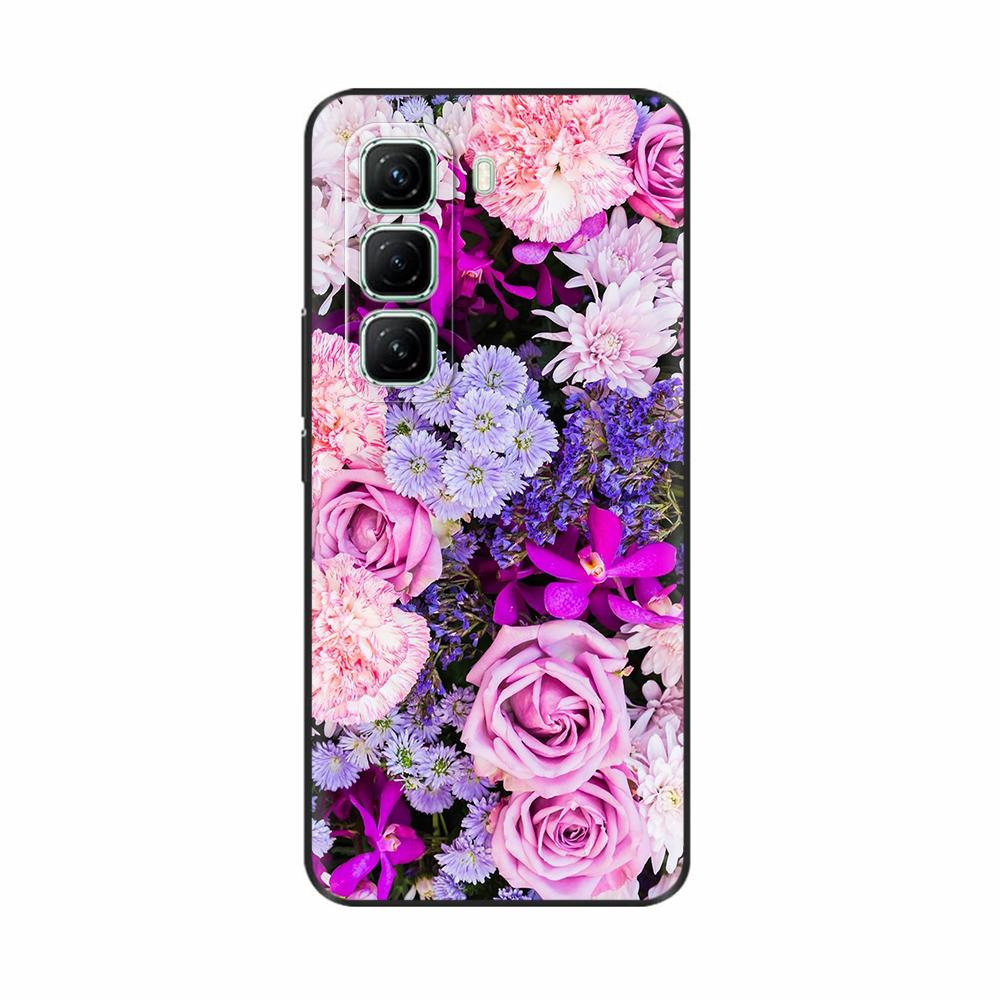 Чехол для Infinix Hot 50 5G 4G Милый узор панды Силиконовая задняя крышка для чехла для телефона Infinix Hot 50 Pro Для Infinix Hot50 Pro Plus