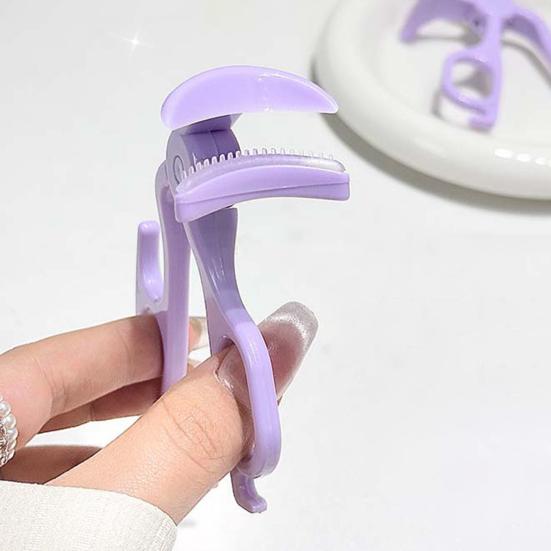 Щипцы для завивки ресниц с силиконовой расческой, портативные, дорожные, эргономичные, зажимы для ресниц, профессиональные, для начинающих, женские инструменты для завивки ресниц