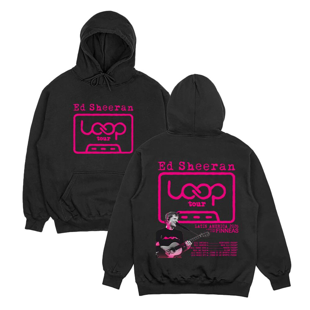 Ed Sheeran Loop Tour LATIN AMERICA 2026 Hoodies Graphic Sweatshirts Men Fashion Women Casual Clothing Fall Streetwear
