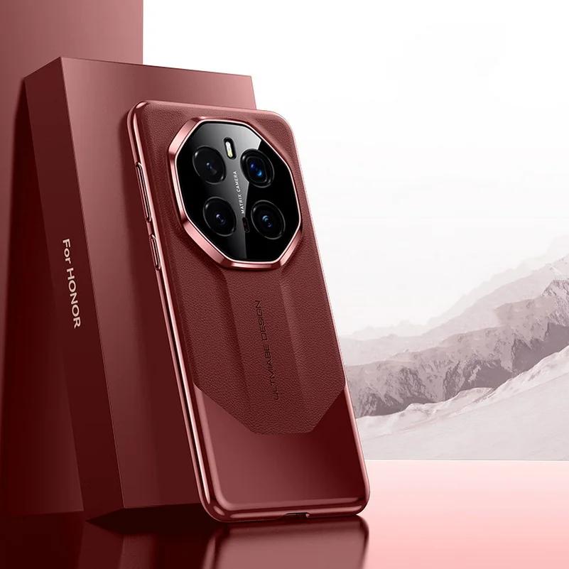 Комбинированный кожаный чехол для телефона для Honor Magic 7 Lite 7Pro Матовое покрытие Противоударный чехол для Honor X9C Smart Magic 7 6Pro 300 200