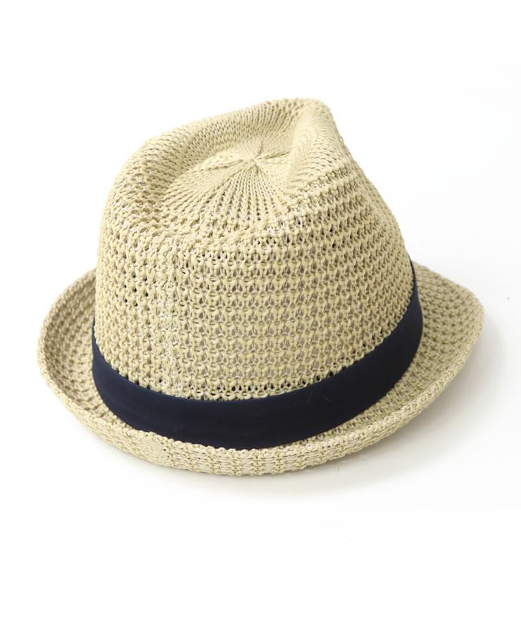 Соломенная шляпа плюс летняя шляпа номер свет [regnuu] Мужская шляпа, кружевная вязаная федора, размер, (JP, Размер, 58.5 см, Бежевый)