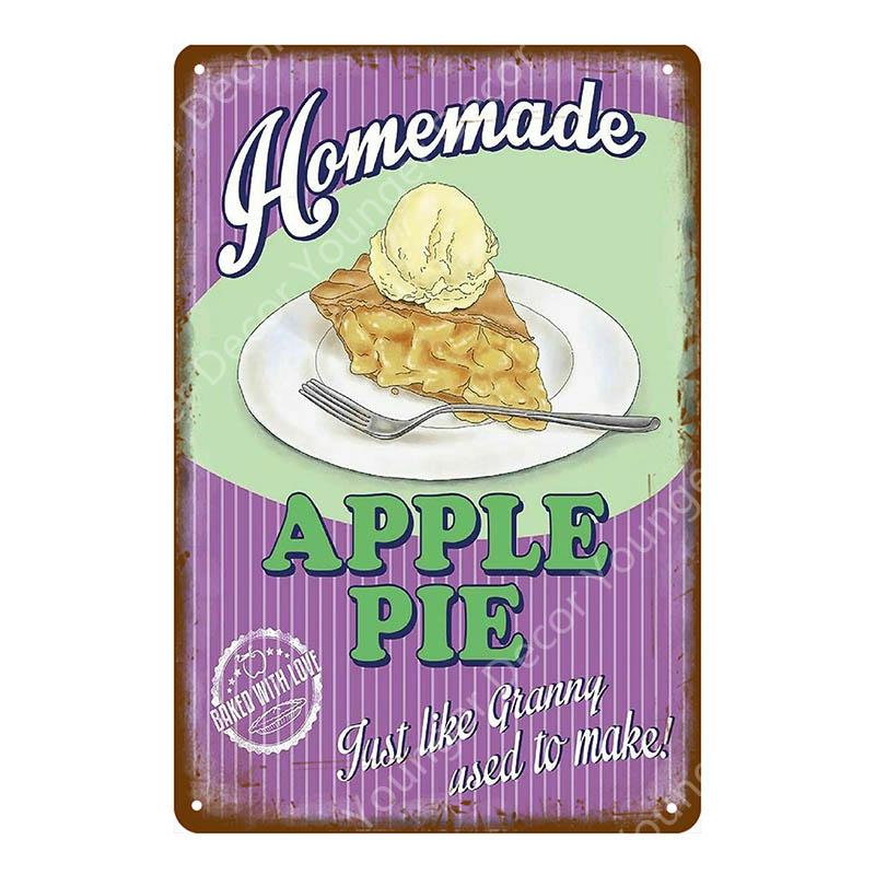 Еда, декор для хлеба, мороженое, молоко, клубника, соленые огурцы, вафли, металлические жестяные вывески, винтажный постер, настенная художественная табличка YI-010