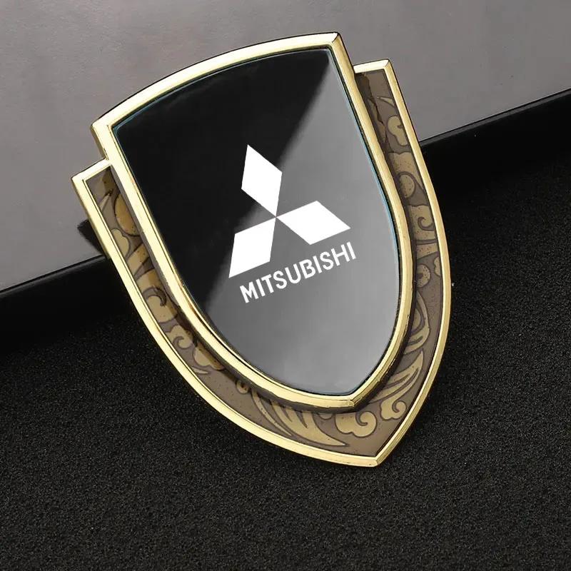 Metal Car Decoration Shield Emblem Protective Sticker for Mitsubishi Eclipse Cross Xpander Mirage