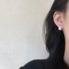 Серьги Super Flash Sweet And Cool Circle, Niche Design Sense, Advanced Cold Wind Stud Earrings, Женские серьги в иностранном стиле, Женские