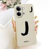 For vivo Y05 4G Case Fashion Simple Letters A-Z Silicone Back Cover For Vivo Y11D VIVO Y05 4G Bumper Phone Cases Shockproof