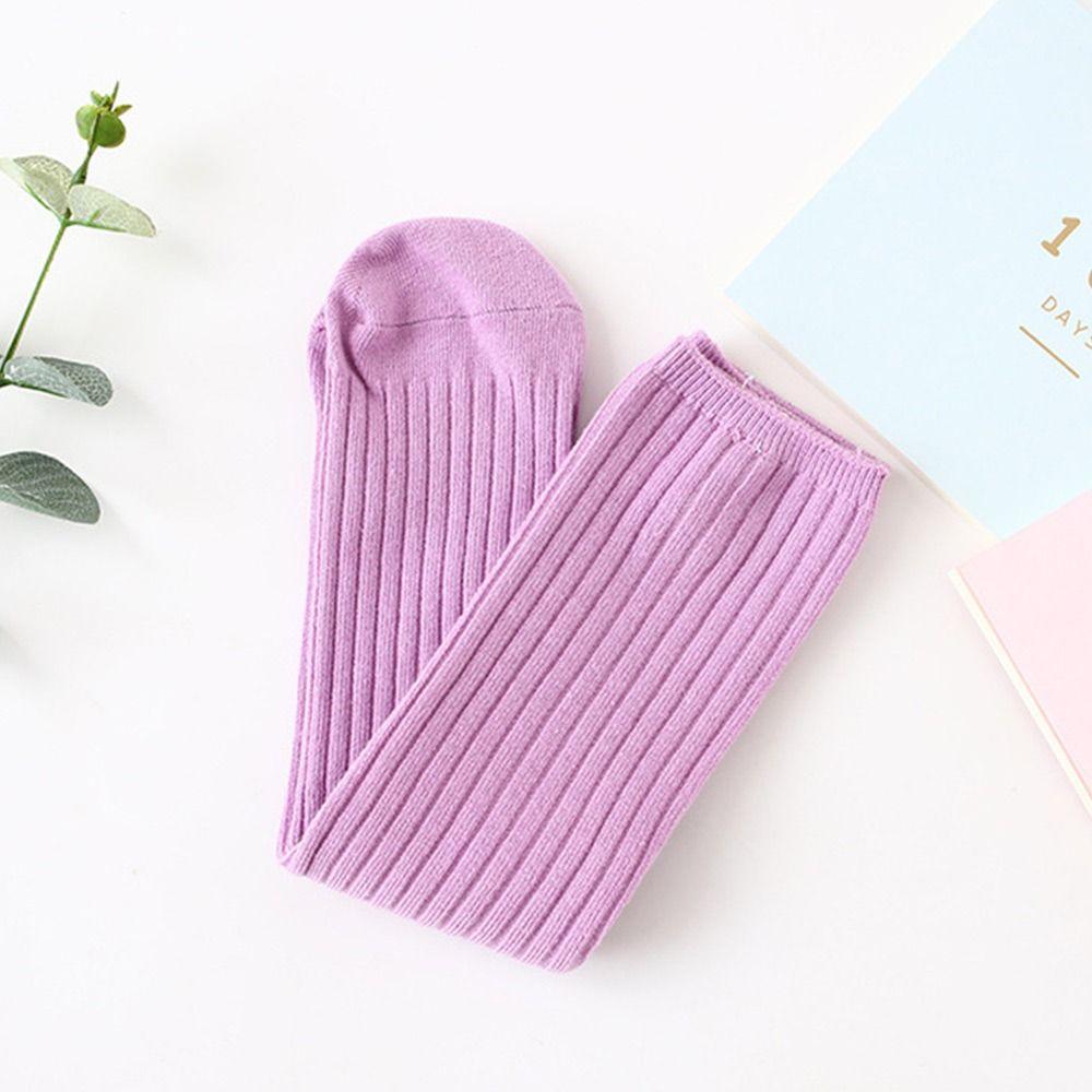 For 3-12Y Toddler Cotton Candy Color Warmers Socks Kids Stockings Long Leg High Knee Socks