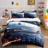Spaceships and planetary scene. Bedding sets Duvet cover sets Duvet covers Pillowcases(1 * Duvet Cover 2 * Pillowcases without duvet insert)