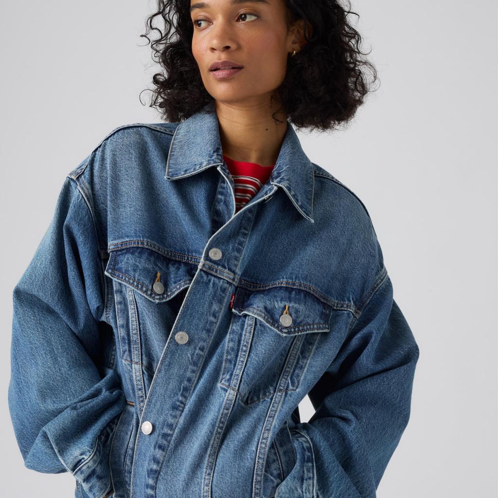 Levi's Trucker Jacket Women's Extra Oversized Denim US M A3472-0019