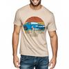 Plus Size Tshirt Soft For men Oneck t shirt Daily Wear Demolition Derby Car Sunset Minimalist For man tops Quick Dry Shirt