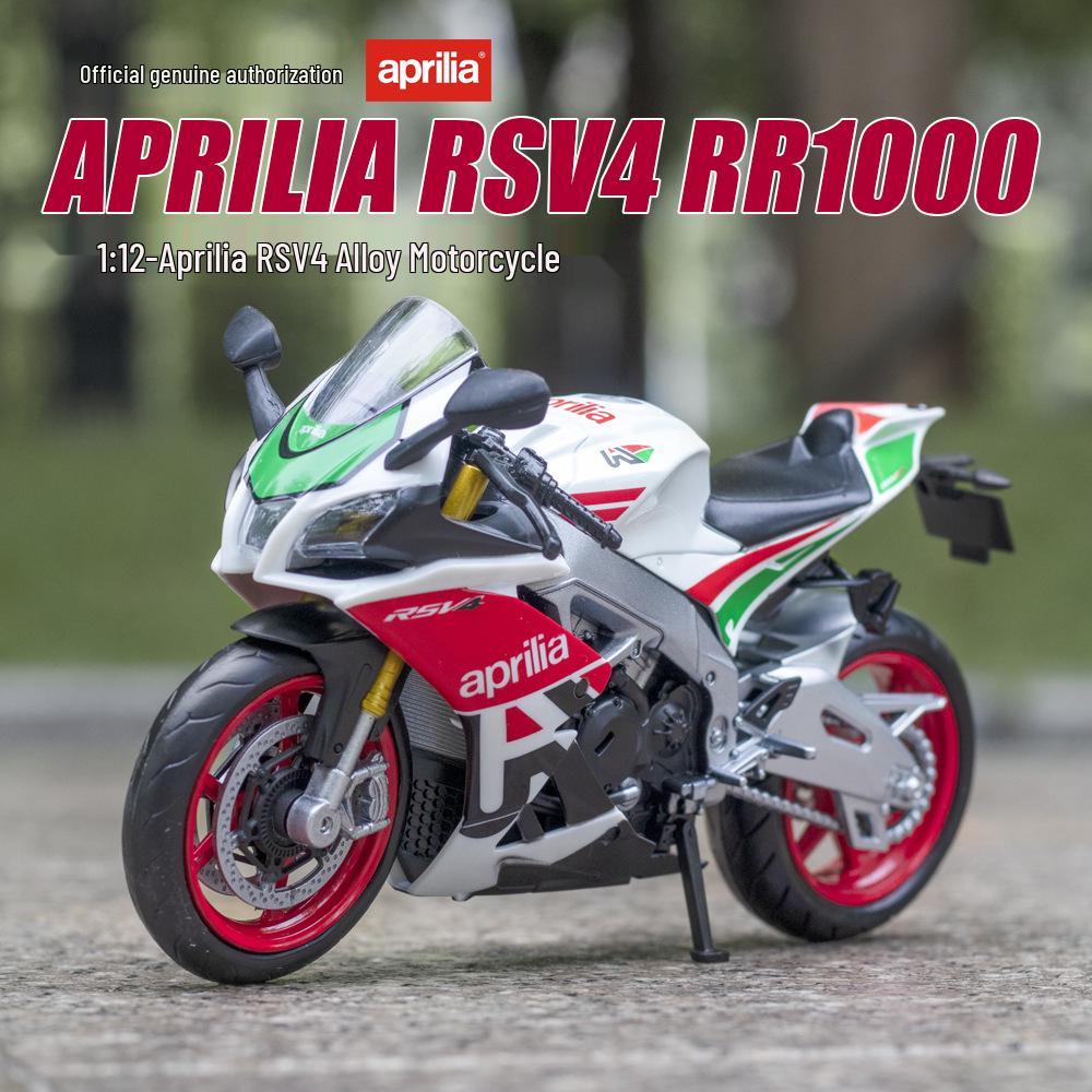 1:Модель-игрушка мотоцикла Aprilia RSV4 из сплава GSX в масштабе 1:12