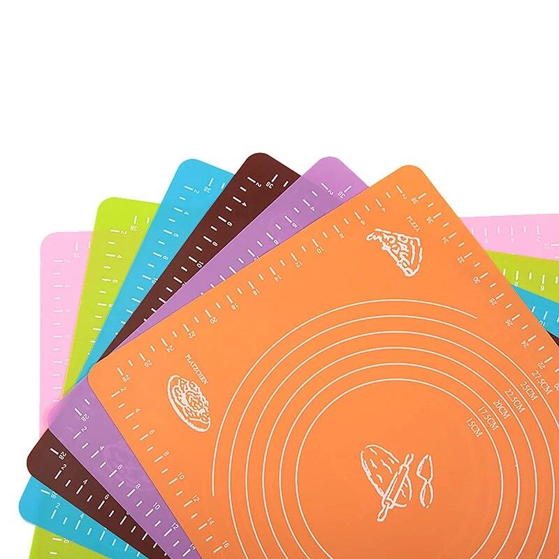 Силиконовые кондитерские доски 40*30 см, нескользящий коврик для замешивания теста, подушечки для раскатки стола для выпечки