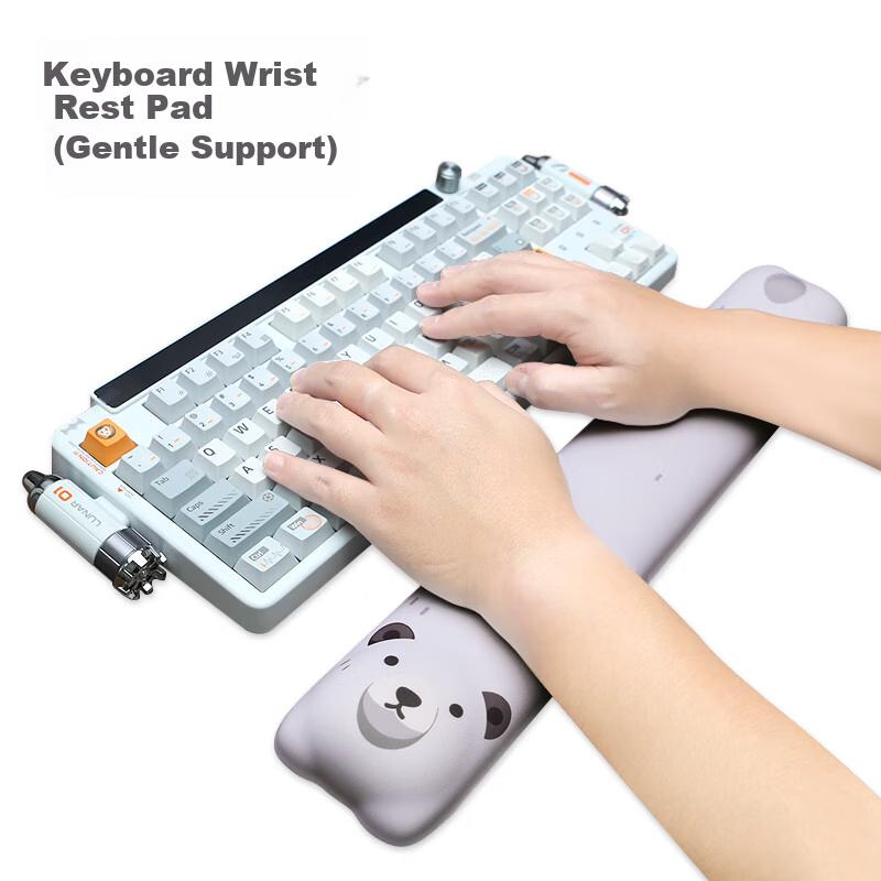Rantopad TOTO Mechanical Keyboard Wrist Rest Cute Cartoon Polar Bear Mouse Wrist Support Pad for Computer Desk