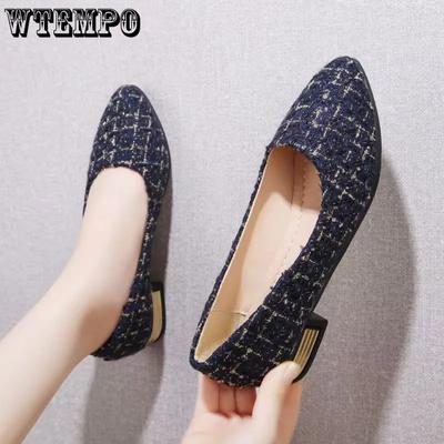 Большие размеры Элегантные одинарные туфли из искусственной кожи для женщин весна-лето повседневные универсальные туфли Fairy Gentle Shoes рабочие туфли-лодочки