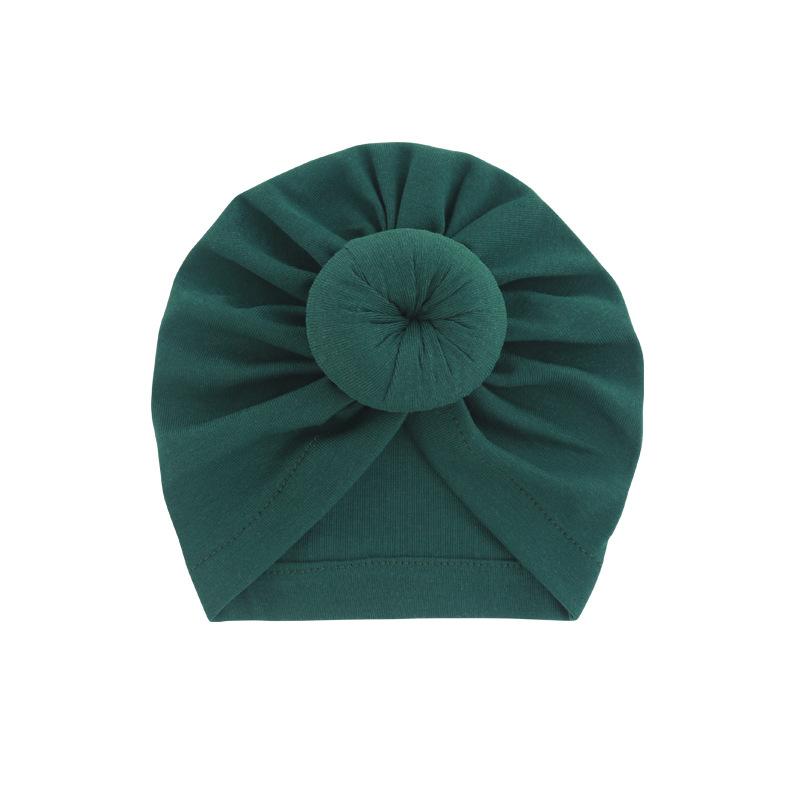 Infant Turban Baby Hat Solid Cotton Headwraps for Newborn Baby Girl Boy Cap Kids Donut Knot Beanies Bonnet Hair Accessories