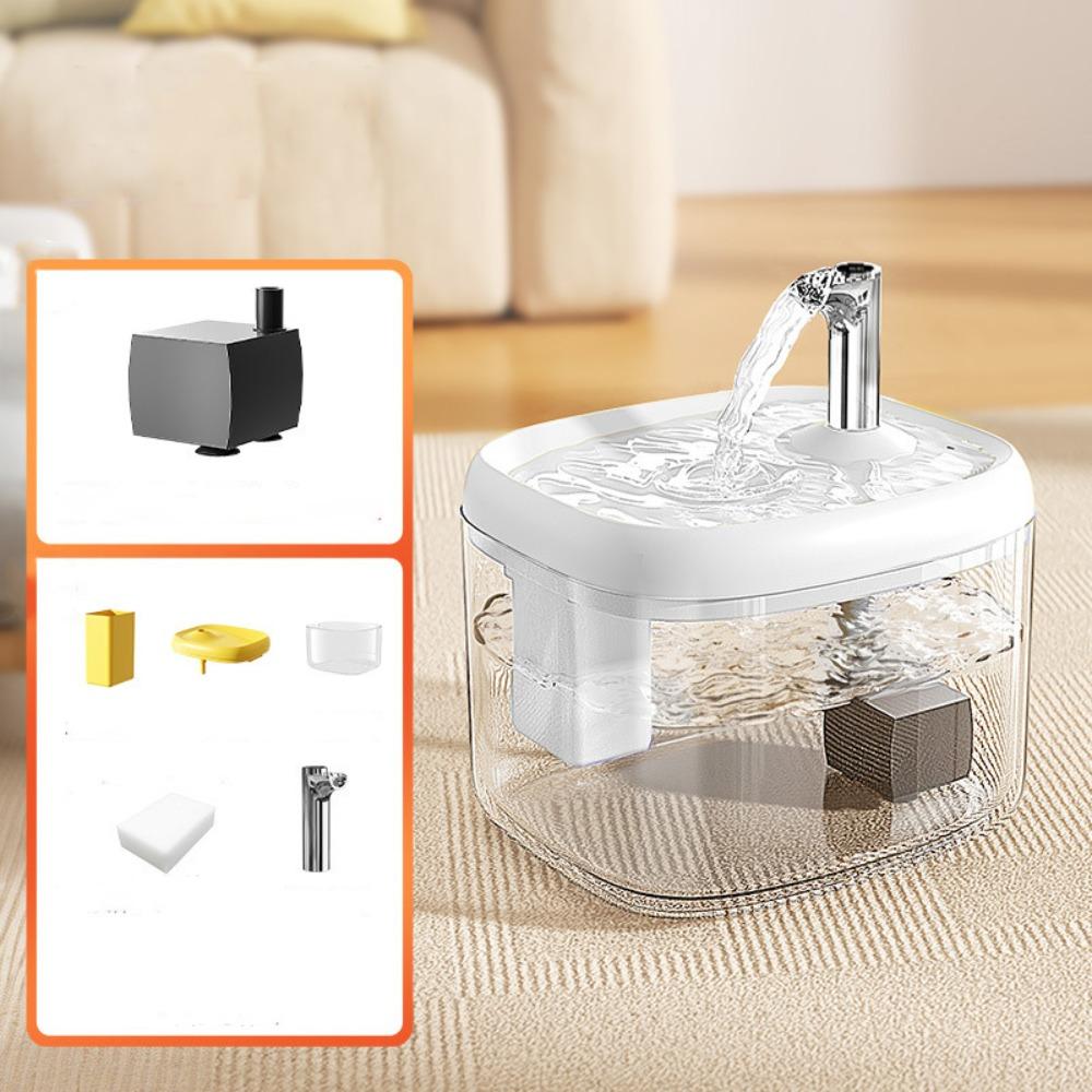 1.5L Automatic Water Dispenser Large Capacity Pet Water Feeder Dog Drinking Fountain Household