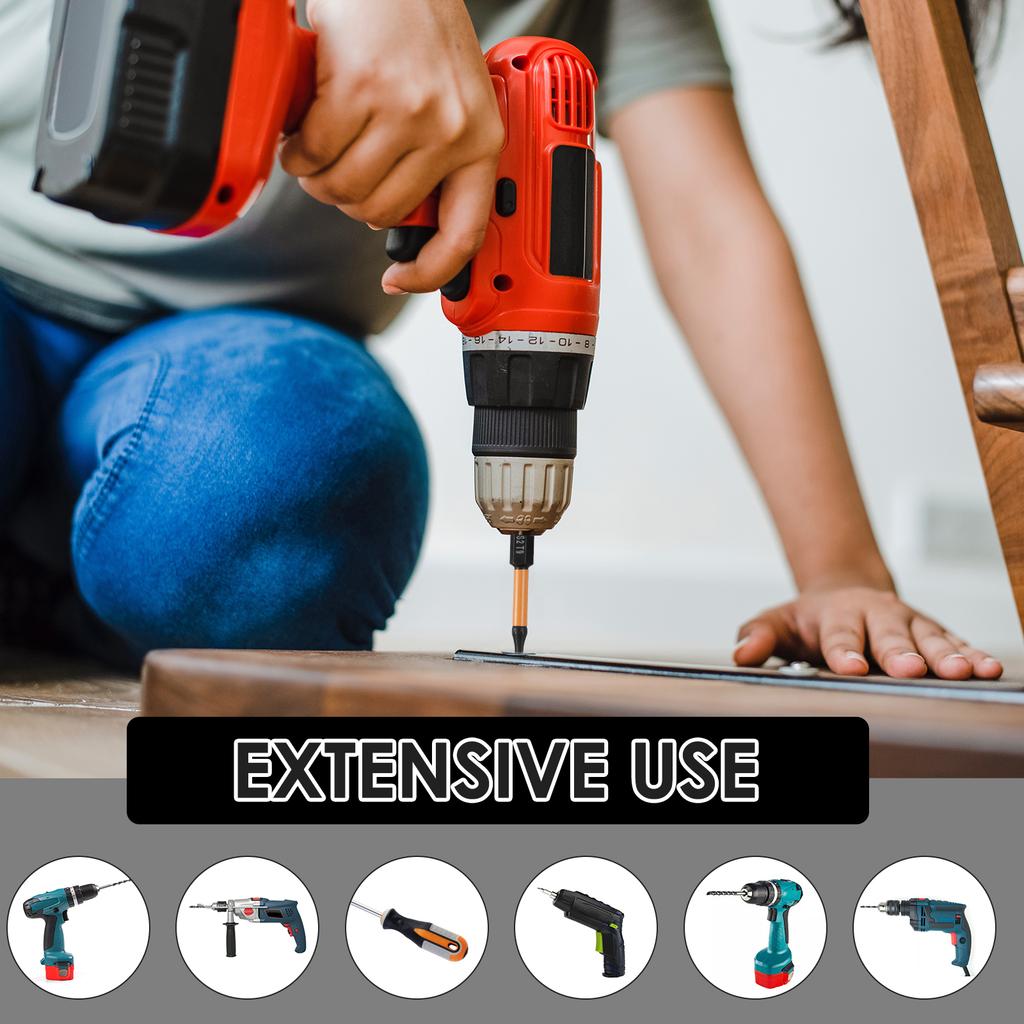 26Pcs 1/4inch Hex Shank Star Bit Kit S2 Alloy Steel Turdy Torx Bit Combination Kit 1/2inch Long T7-T40 for Electric/Hand Drills