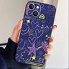 Y2k INS Чехол для телефона с граффити для iPhone17,16,15,14,13,12 Plus,Max Мягкий силиконовый черный чехол