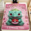 1Pc I choose you Print Flannel Blanket, High quality Comfortable for All Seasons, Home Decor, Warmth and Comfort, Perfect for Christmas Gifts