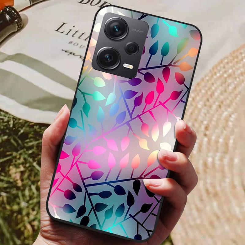 Чехол для Redmi Note 12 Pro 5G Чехлы Note12 Мягкий ТПУ Черный Силиконовый Чехол для Xiaomi Redmi Note 12 Pro+ 5G Plus Мультяшный Расписной