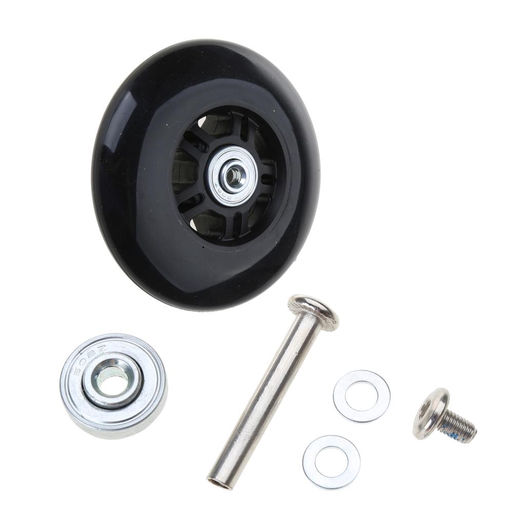 Suitcase Wheels Trolley Case Luggage Wheels Flexible Luggage Suitcase Swivel Wheels Mute Suitcase Replacement Wheels