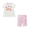 HOT Top and Bottom Short [MIKIHOUSE BISCUITS] Set, Sleeves, Loungewear, Boys, Girls, Baby, Children's Clothing, White, 110cm, 72-7302-681