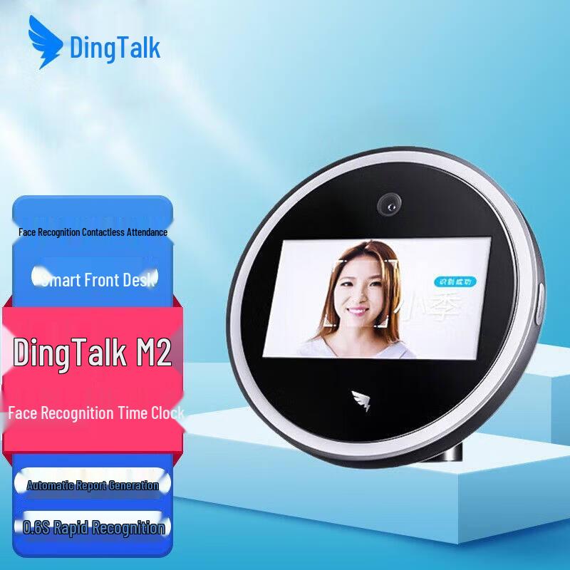 DingTalk M2 Часы для учета рабочего времени по распознаванию лиц Штепсель CN (адаптер в комплекте)