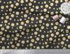 Soimoi Black Poly Crepe Fabric Lemon Slice Shirting Print Fabric by Yard 42 Inch