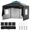 CYFIE Тент 3м x Регулируемая высота 3 4 Боковые стенки УФ Тент Высокая Водостойкость Легкий Удобный Для Спорта Хранение Чехол в комплекте Палатка, 3м, Уровни,