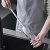 Multi Purpose Long Handle Design Reusable for Bottles and Cups Foldable 360 Degree Comprehensive Cleaning Silicone Brush With