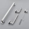 Stainless Steel Bathroom Accessories Set Brushed Nickel Towel Bar Robe Hook Toilet Paper Holder Towel Ring Bathroom Accessory