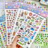 1Pc Japanese Retro Cute Cartoon Animal Food Bubble 3D Stickers Kawaii Girls Scrapbooking Journal DIY Decoration Kids Toy Sticker