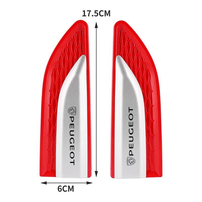 2pcs Car Fender Side Trunk Badge Sticker Exterior Decals For Peugeot 408 4008 308 3008 Rifter 5008 508 2008 208 301 Accessories