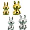 Yousheng 2 шт. Украшения в виде кролика, сидящие статуи кролика с клеем, настольный декор, фигурки кролика для домашнего стола, шкафа, автомобиля