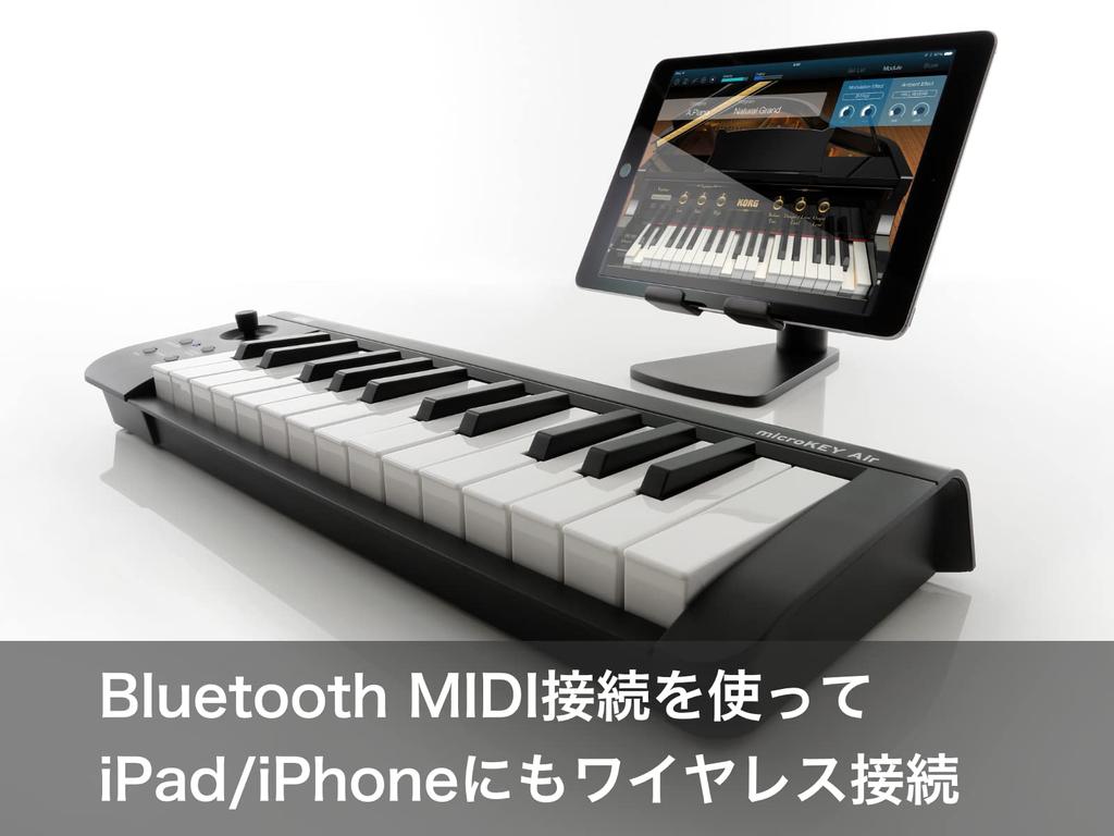 KORG Wireless MIDI Keyboard Controller Bluetooth DTM Included microKEY2 Air 49 Keys Plug-in