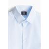 Рубашка HM Easy Care Slim Fit светло-голубая в полоску