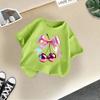 Children's Casual Short-sleeved T-shirt - Summer Girl's Cute Cherry T-shirt